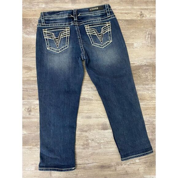 Vigoss Capri Jeans Heritage Fit Stretch Cropped Women’s Size 4 - Picture 4 of 6